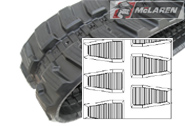 Radmeister Gummikette für AIRMAN HM 35 (86 Link, 300 mm breit)